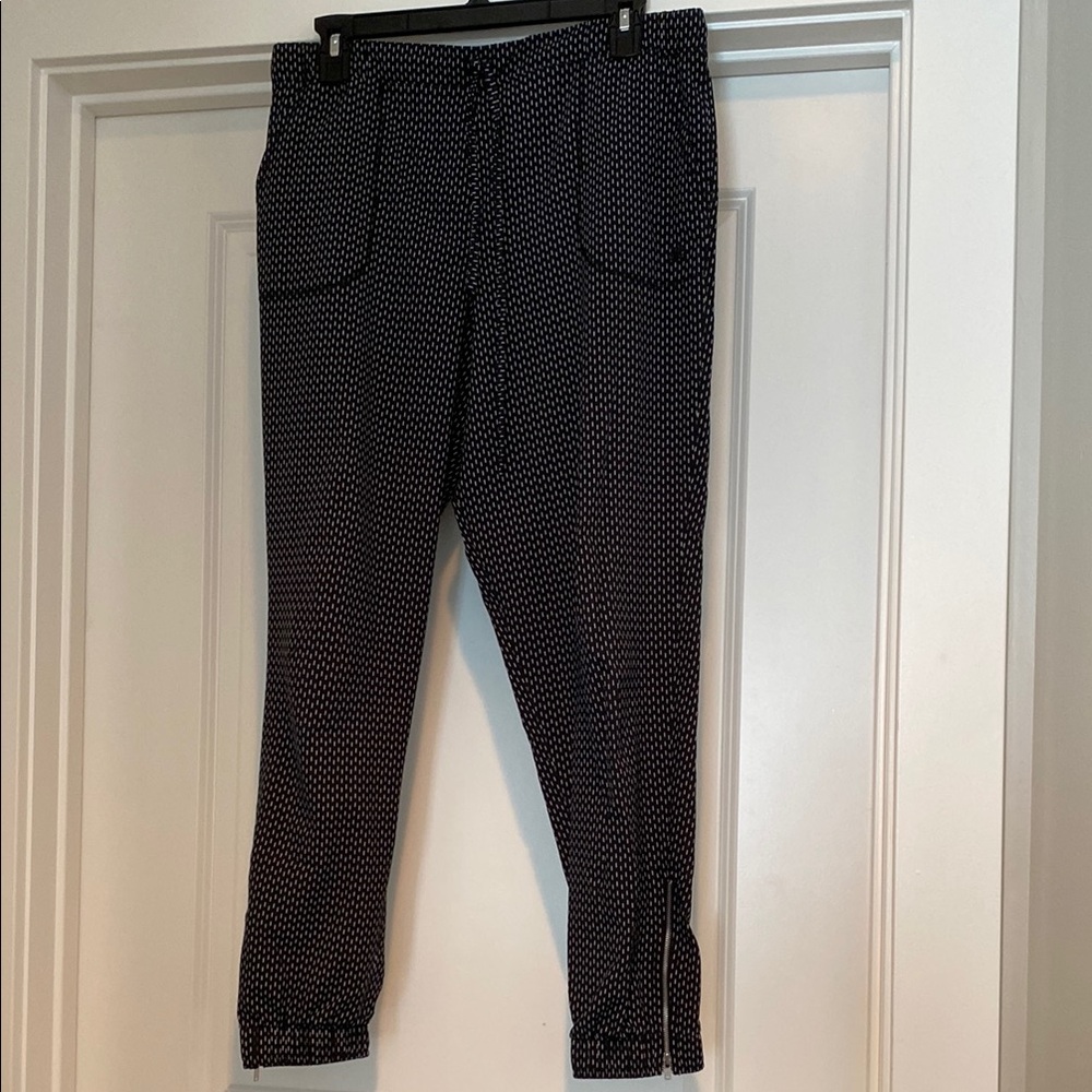 Black and White Patterned Pants